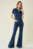 Highway Honey Denim Jumpsuit