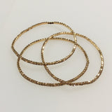 Petite Gold Stretch Crystal Bracelets
