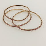 Petite Gold Stretch Crystal Bracelets