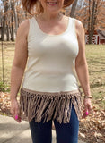 Braided Fringe Extender Tank From Origami