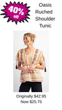Oasis Ruched Shoulder Tunic