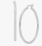 Silpada "Downtown Taste" Sterling Silver Tube Hoop Earrings