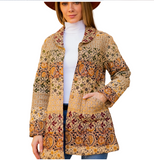 Quilted Peacoat