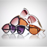 Tammi Crystal Cat Eye Sunglasses