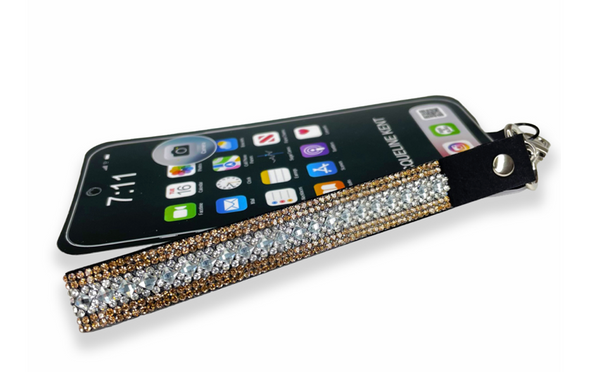Silver Gold Cell Phone Wristlet