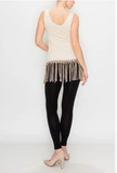 Braided Fringe Extender Tank From Origami