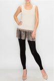 Braided Fringe Extender Tank From Origami