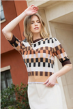 Autumn Textured Knit Sweater Top