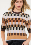 Autumn Textured Knit Sweater Top