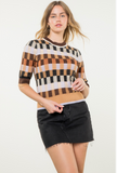 Autumn Textured Knit Sweater Top