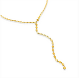 Flat Circle Lariat Necklace