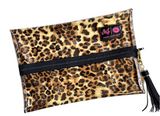 Makeup Junkie Bags - Lady Leopard Clear Top Medium