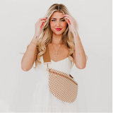 Westlyn Woven Checkered Sling Crossbody Bag