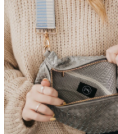 Westlyn Woven Checkered Sling Crossbody Bag
