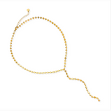 Flat Circle Lariat Necklace