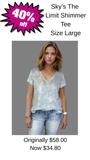 Sky's the Limit Shimmer Tee