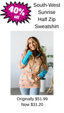 South-West Sunrise Half Zip Sweatshirt