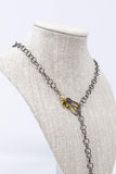 Jordie Two-Toned Clasp Lariat Necklace