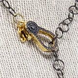 Jordie Two-Toned Clasp Lariat Necklace