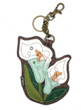 Calla Lily Coin Purse Key Fob
