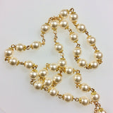 Swarovski Pearl Gold Two-Tone Rosary