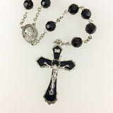 Jet Crystal Rosary