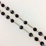 Jet Crystal Rosary
