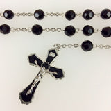 Jet Crystal Rosary