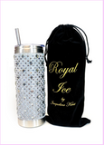 Bubbles & Bling White Diamond Silver Tumbler