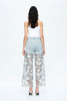 Lesley Rhinestone Lace Jean Back 2 Women's Clothing