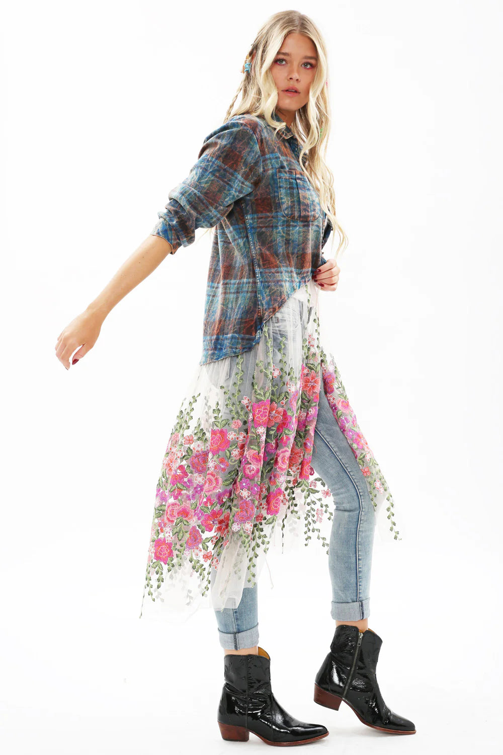 Blue Thunder Maxi Shirt