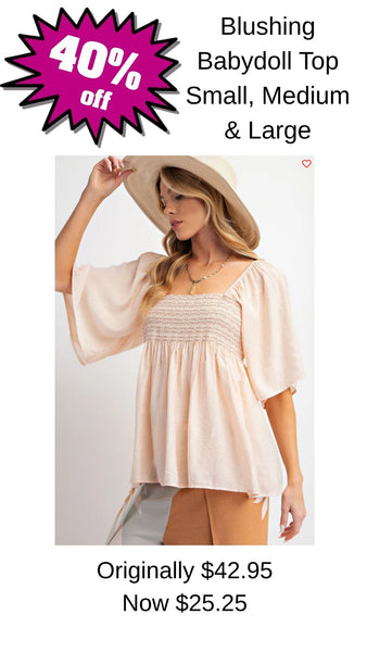 Blushing Babydoll Top