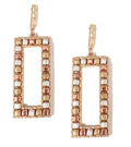 Mixed Metal Door Knocker Earrings