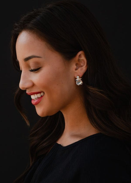 Stacking Crystals Post Earrings