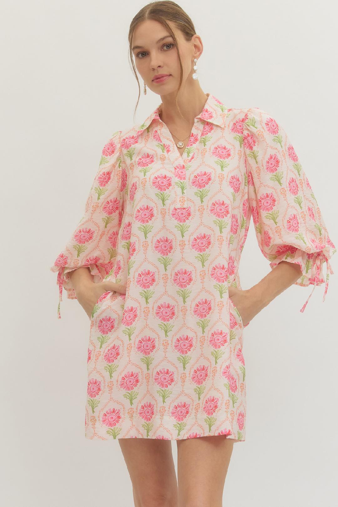 pink daisy dress womens Unique Vintage Plus Size Light Pink Daisy Hollie Swing Dress