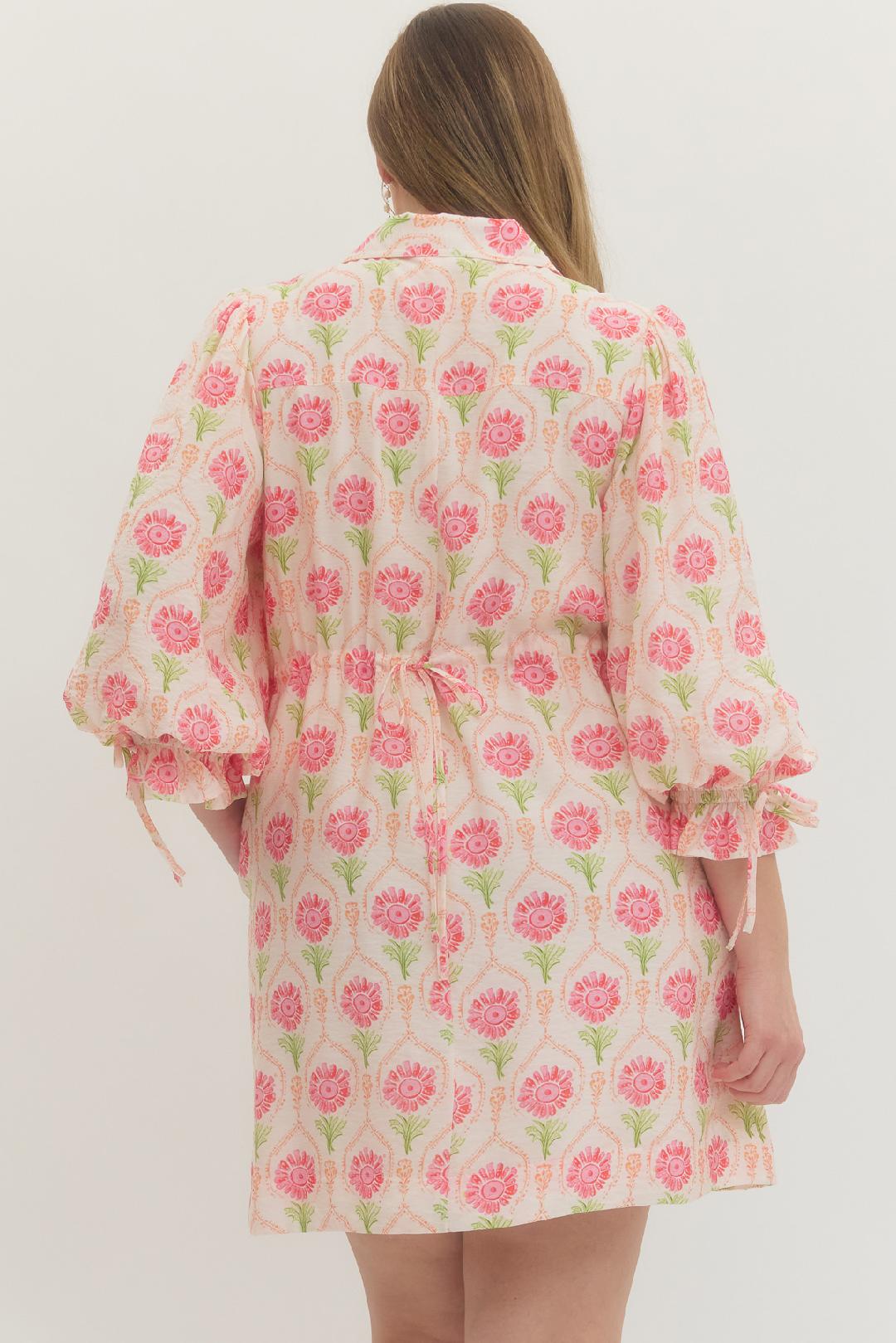 Daisy Lane Drawstring Shirt Dress (X-Large, 1X-Large, 2X-Large)