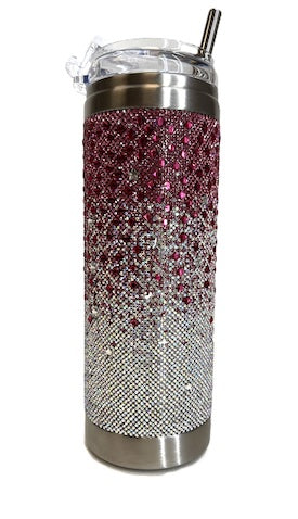 Superstar Fuchsia Crystal Ombre Tumbler
