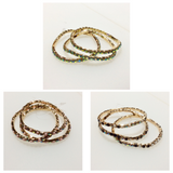 Gold Stretch Crystal Bracelets