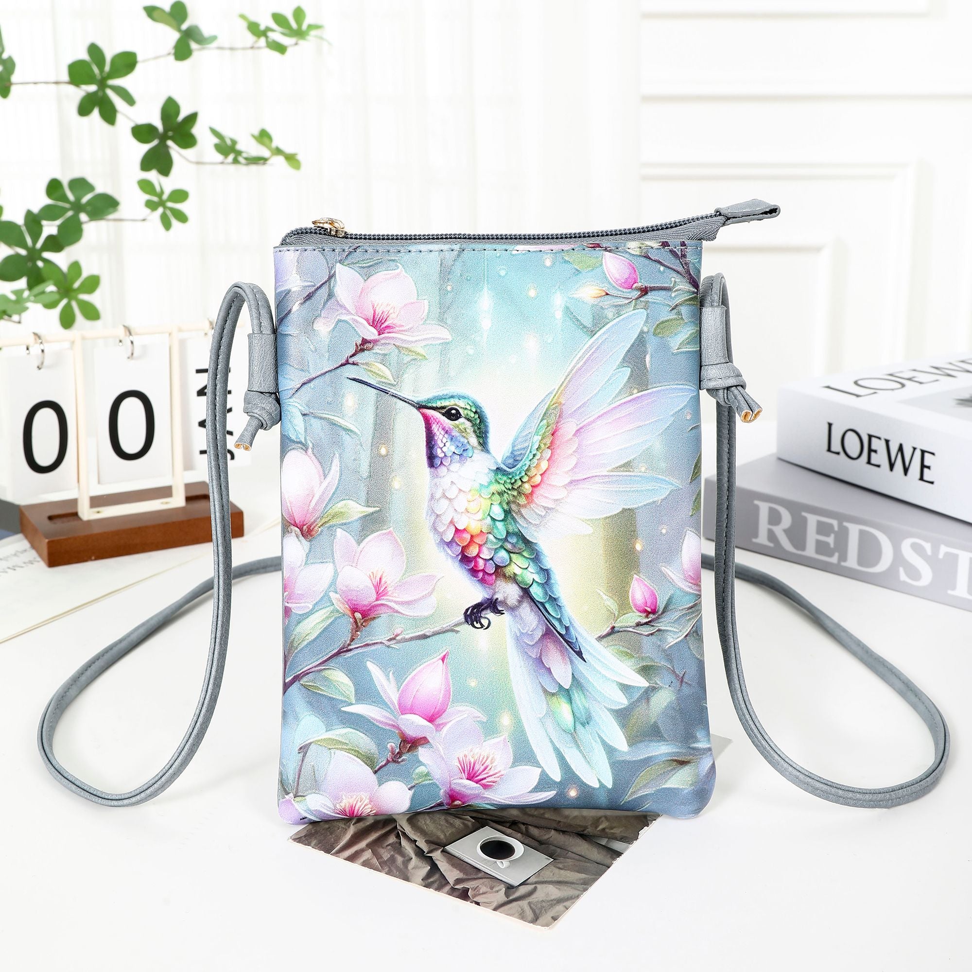 Whispering Wings Crossbody Cell Phone Bag