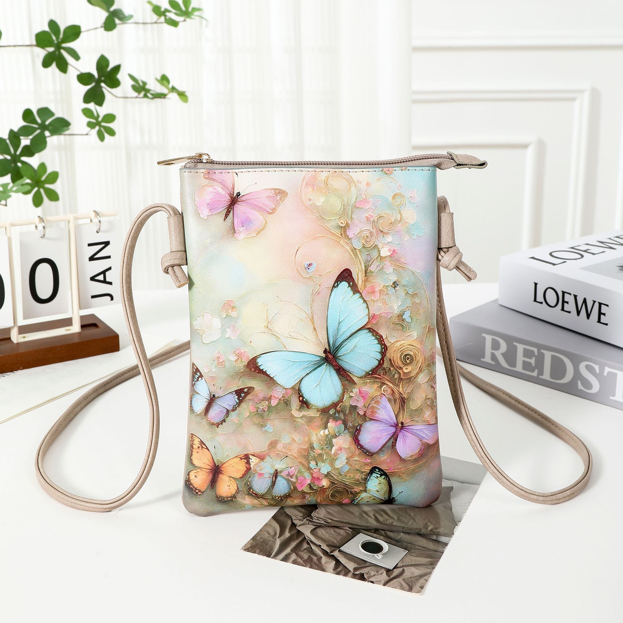 Flutter & Bloom Crossbody Cell Phone Bag