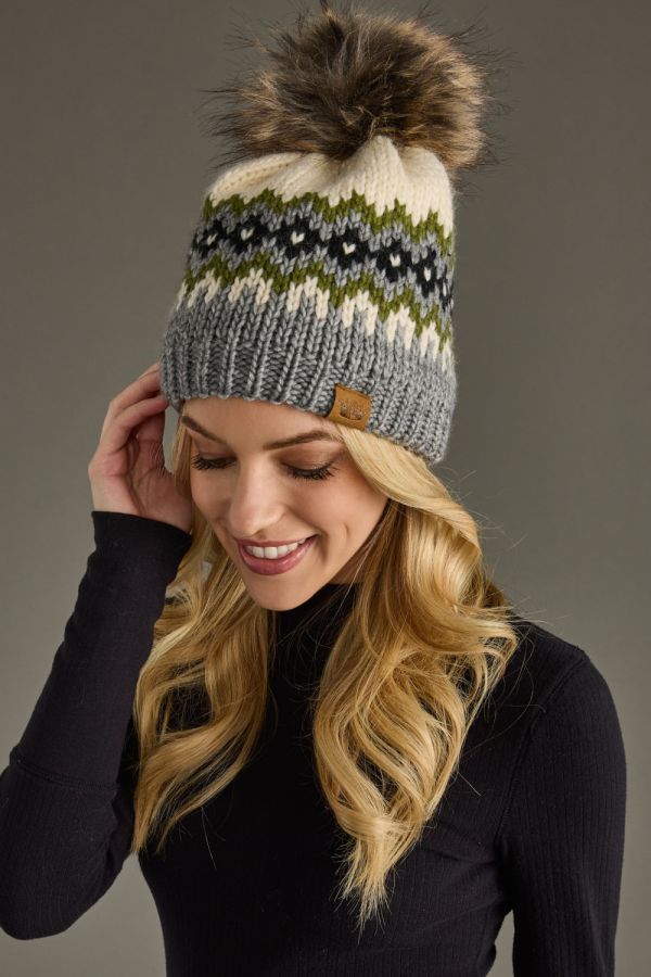 Winter Whisper Pom Hat