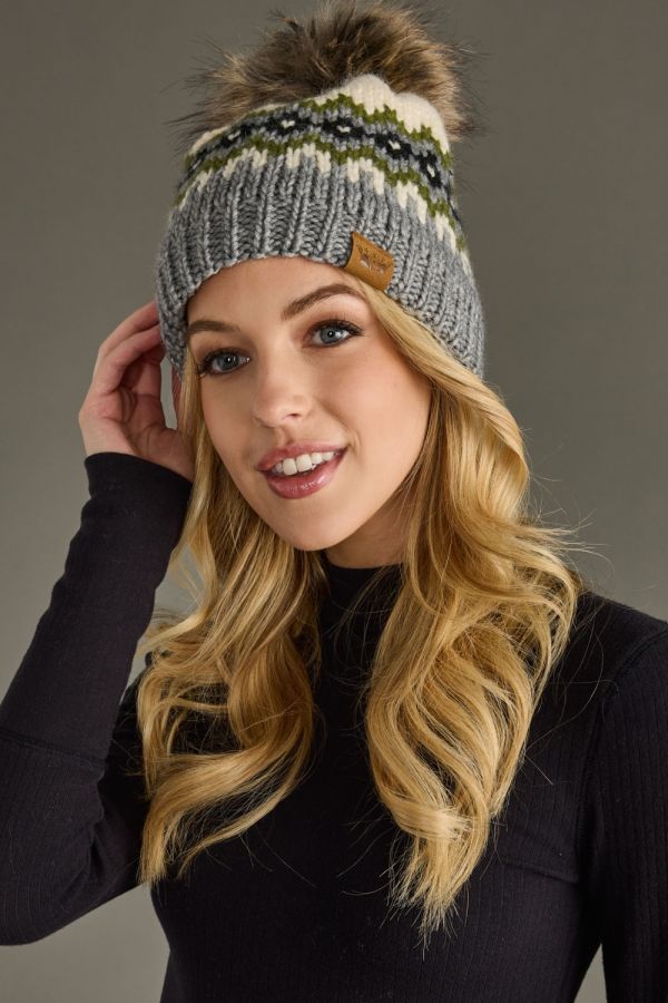 Winter Whisper Pom Hat