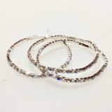 Silver Stretch Crystal Bracelets