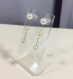 Golden Grace Pearl Drop Earrings