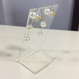 Golden Grace Pearl Drop Earrings