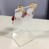 Frosty Sparkle Snowman Earrings