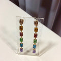 Gemstone Glow Drop Earrings