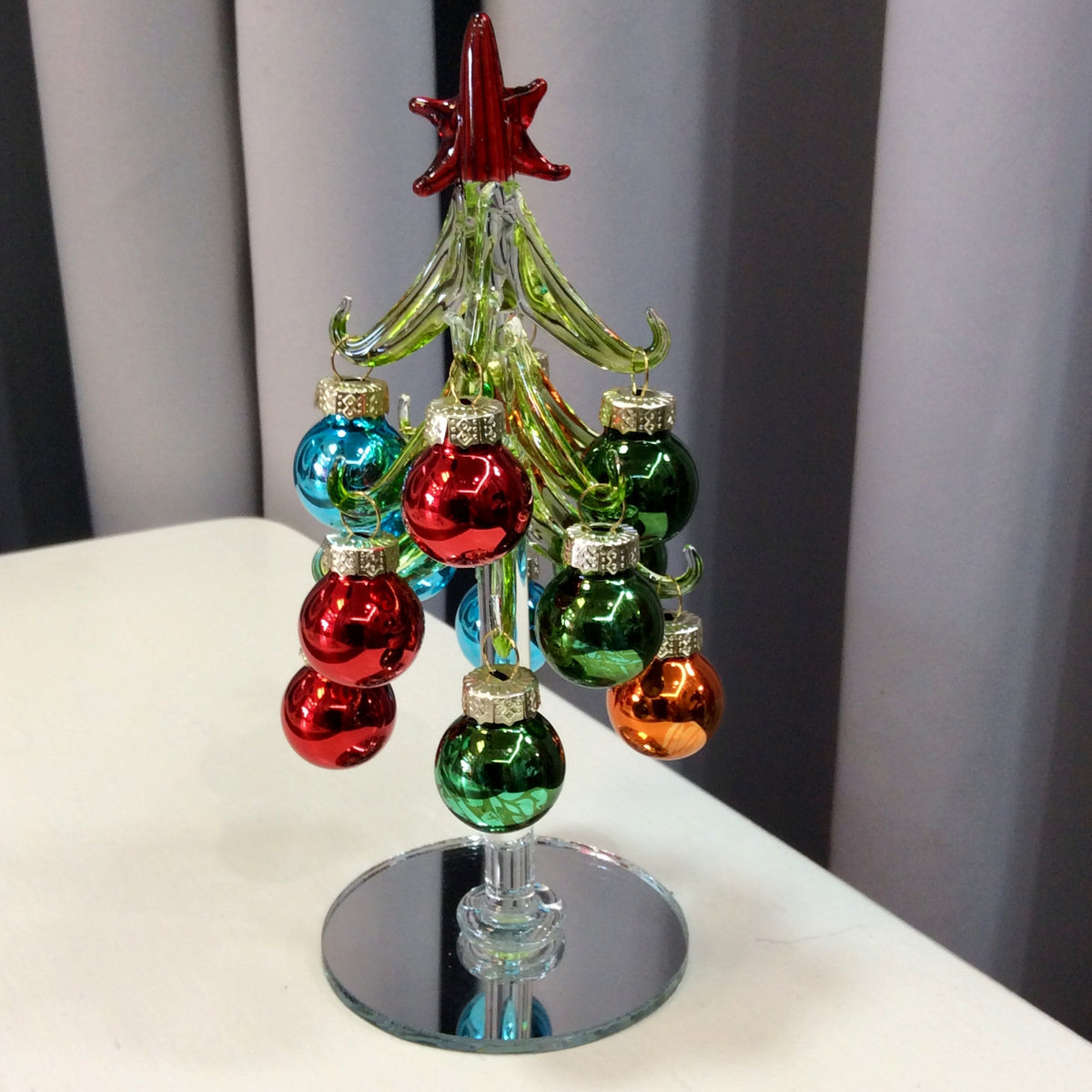 Starry Night Glass Christmas Tree