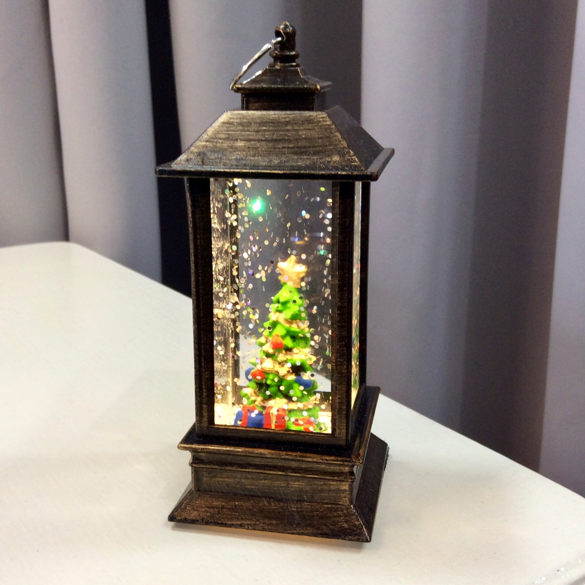 Twinkle Tree Glitter Lantern