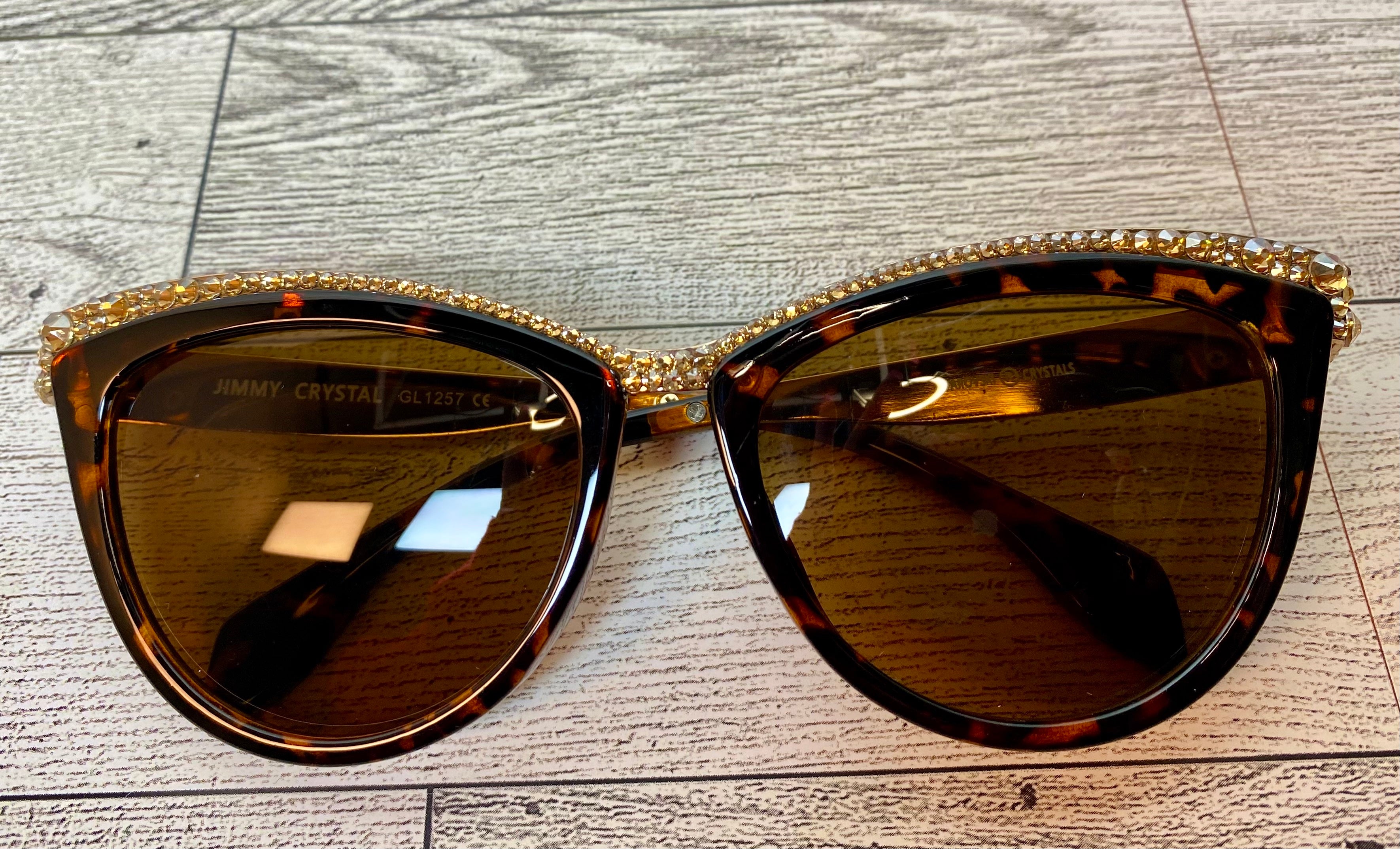 Tammi Crystal Cat Eye Sunglasses